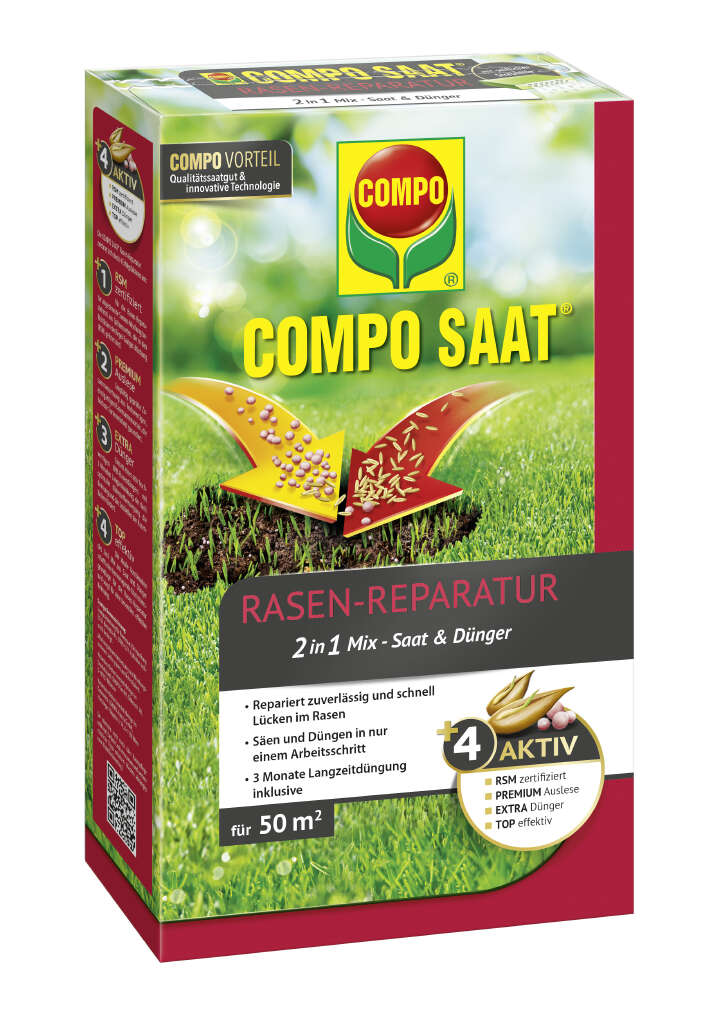 COMPO SAAT Rasen-Raparatur-Mix Dünger+Samen